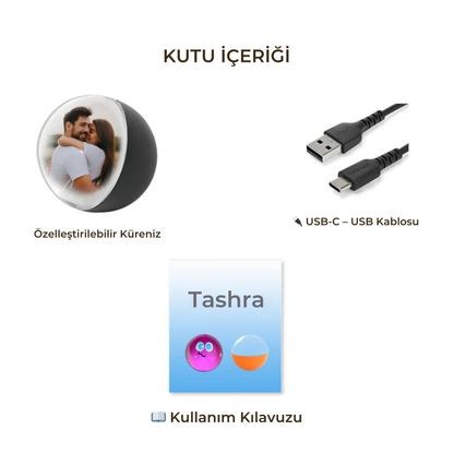 Tashra Kişiselleştirilebilir Cam Küre