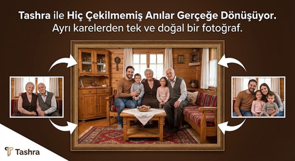 Tashra Gerçekçi Fotoğraf Birleştirme ve Kişiye Özel Fotoğraf Posteri