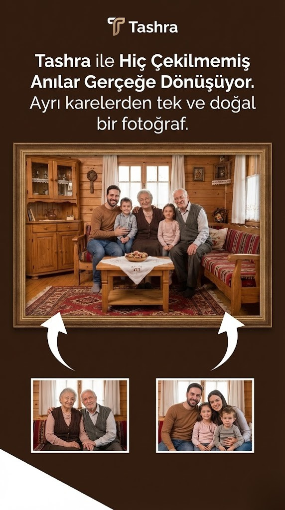 Tashra Gerçekçi Fotoğraf Birleştirme ve Kişiye Özel Fotoğraf Posteri