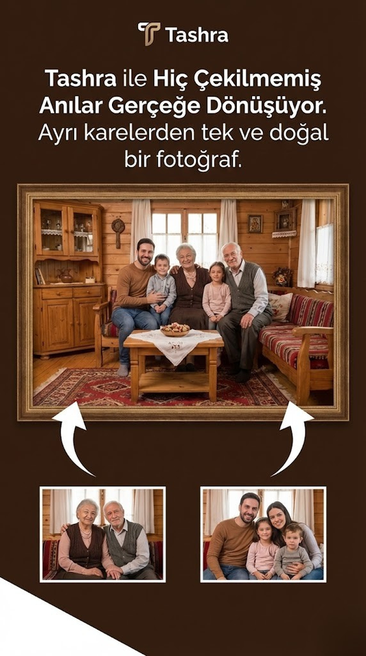 Tashra Gerçekçi Fotoğraf Birleştirme ve Kişiye Özel Fotoğraf Posteri