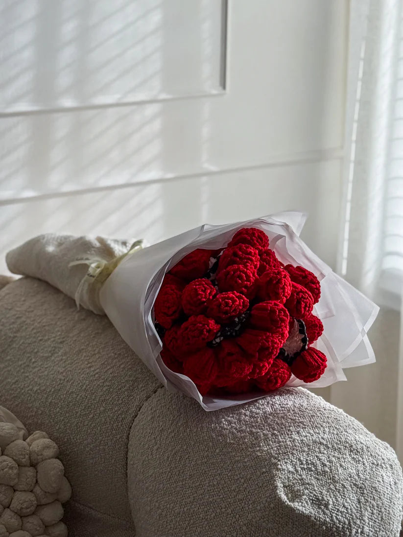 Tashra Premium Örgü Buket Battaniye  (Özel El Yapımı)