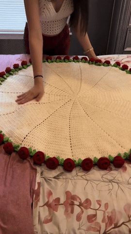 Tashra Premium Örgü Buket Battaniye  (Özel El Yapımı)